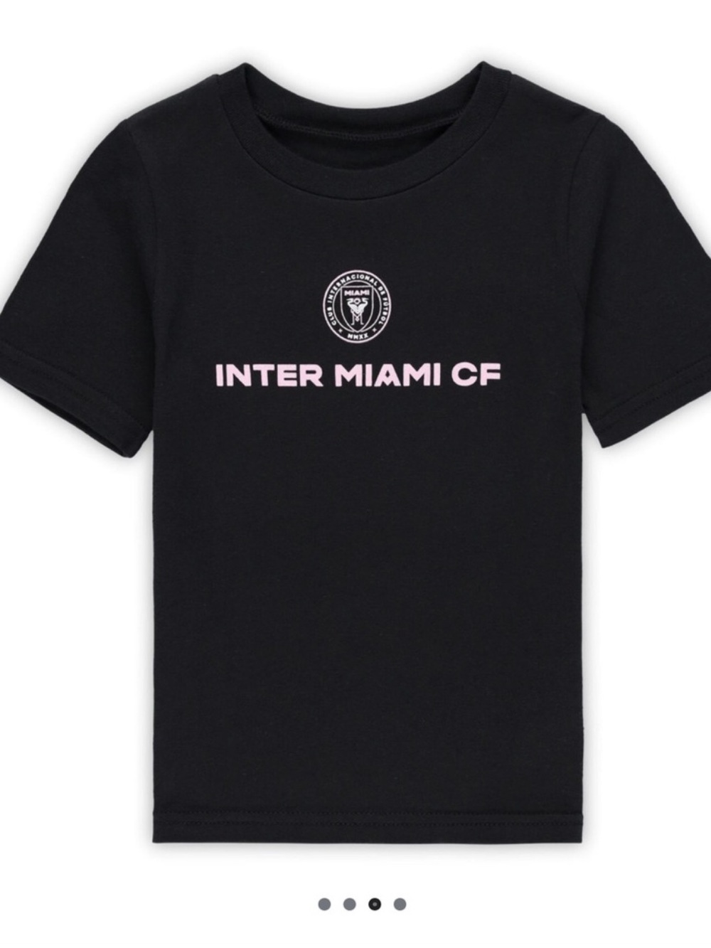 Inter Miami CF Kids Black and Pink T-Shirt